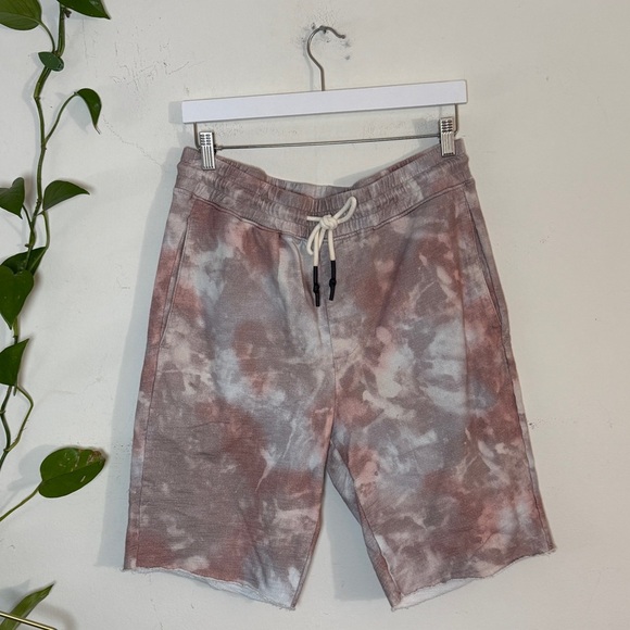 AG  Adriano Goldschmied  Klay Terry Tie Dye Cotton Casual Shorts - Picture 7 of 9